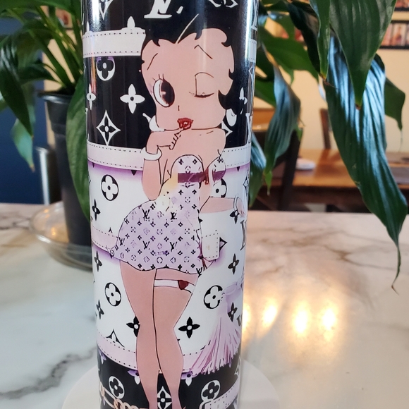 Betty Boop Custom Luxury Brands  20oz Tumbler with duo lids 🎉sale - Picture 5 of 7